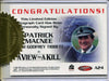 James Bond 40th Anniversary Patrick Macnee Autograph Card A24 Blue Ink - TvMovieCards.com
