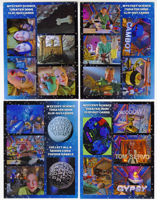 2019 MST3K Mystery Science Theater 3000 S3 Box Topper Mini Clipout 8 Card Set - TvMovieCards.com
