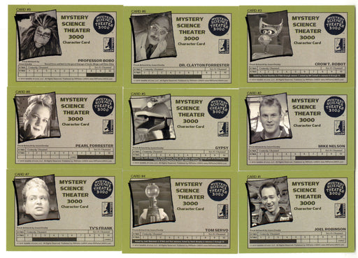 2019 MST3K Mystery Science Theater 3000 S3 Retro Character Card Chase Set #1-#9 - TvMovieCards.com