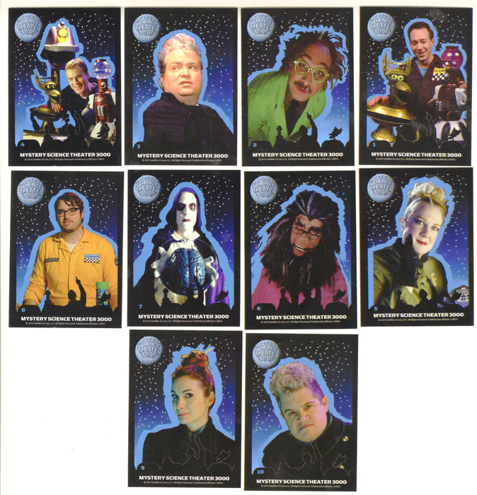 2019 MST3K Mystery Science Theater 3000 S3 10 Cast Sticker Chase Card Set - TvMovieCards.com