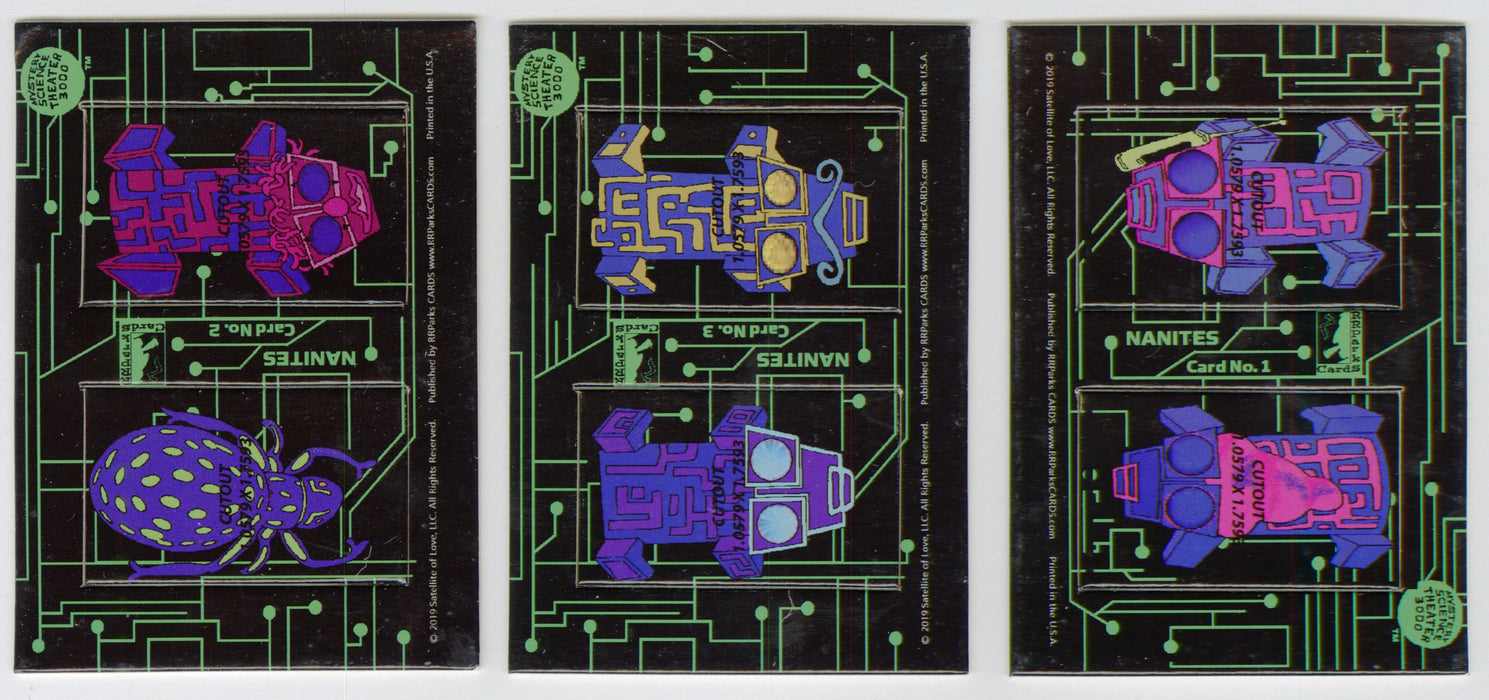 2019 MST3K Mystery Science Theater 3000 S3 Nanites Total Punch Out Card Set - TvMovieCards.com