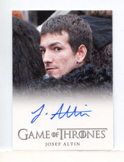 Game of Thrones Season 4 Josef Altin as Pypar Autograph Card - TvMovieCards.com