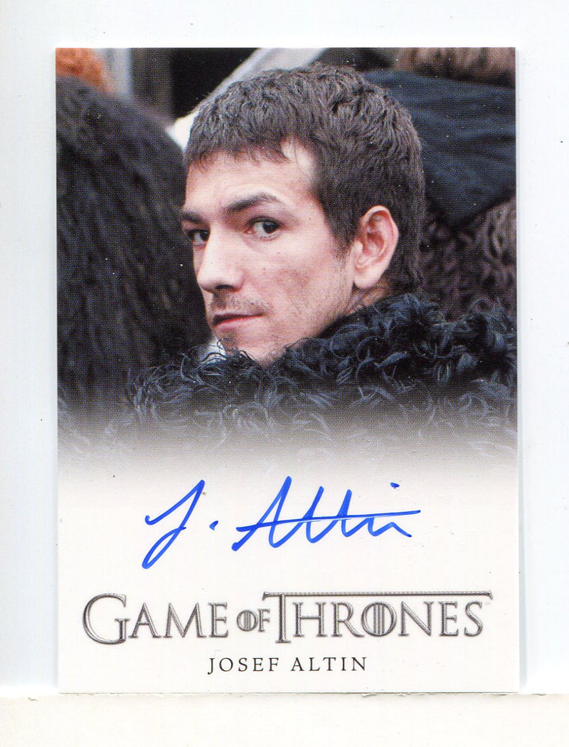 Game of Thrones Season 4 Josef Altin as Pypar Autograph Card - TvMovieCards.com