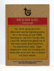 Topps 75th Anniversary Moonraker Richard Kiel as Jaws Autograph Card 2013 - TvMovieCards.com