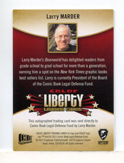 2011 Cryptozoic CBLDF Liberty Artist Larry Marder Autograph Card - TvMovieCards.com
