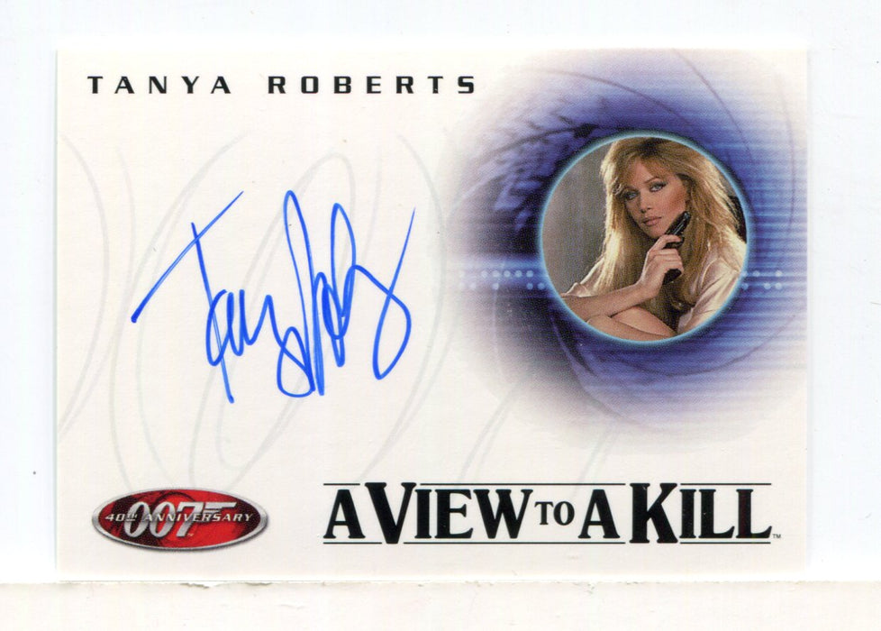 James Bond 40th Anniversary Tanya Roberts Autograph Card A14 - TvMovieCards.com