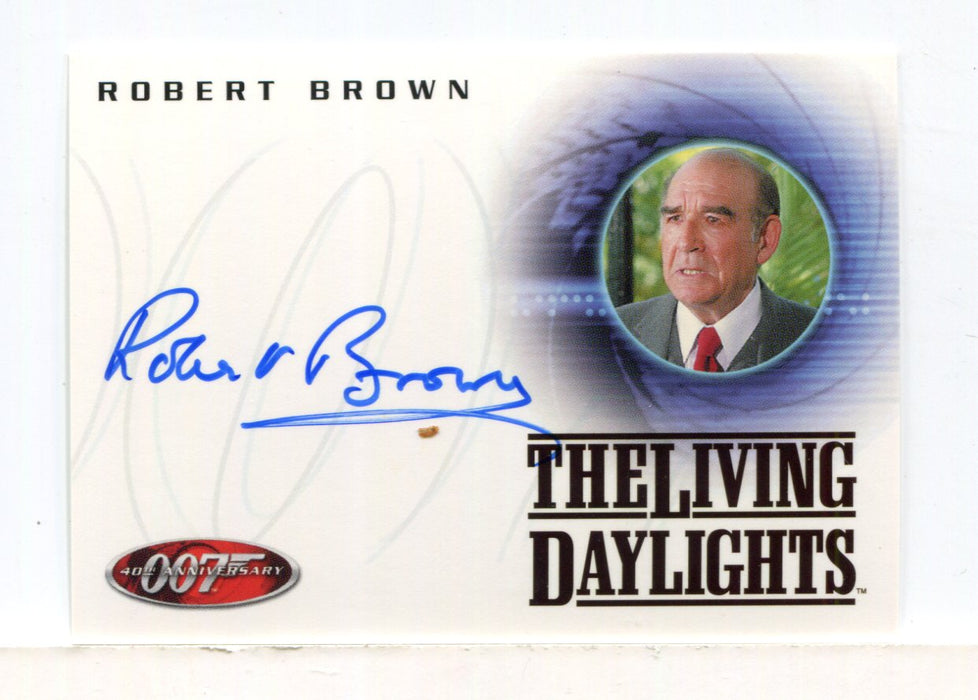 James Bond 40th Anniversary Robert Brown Autograph Card A18 - TvMovieCards.com