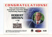 James Bond 40th Anniversary Robert Brown Autograph Card A18 - TvMovieCards.com