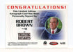 James Bond 40th Anniversary Robert Brown Autograph Card A18 - TvMovieCards.com