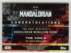 2020 Star Wars The Mandalorian Medallion Trading Card M-CC The Child Topps - TvMovieCards.com