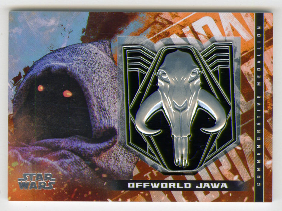 2020 Star Wars The Mandalorian Medallion Trading Card M-JM Offworld Jawa Topps - TvMovieCards.com