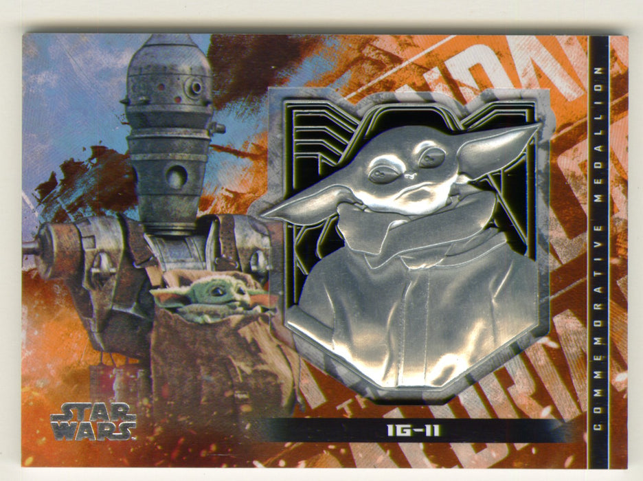 2020 Star Wars The Mandalorian Medallion Trading Card M-IGC IG-11 Topps - TvMovieCards.com