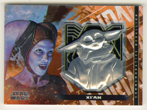 2020 Star Wars The Mandalorian Medallion Trading Card M-XC Xi'An Topps - TvMovieCards.com