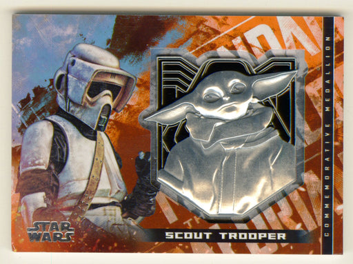 2020 Star Wars The Mandalorian Medallion Trading Card M-STC Scout Trooper Topps - TvMovieCards.com