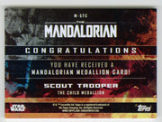 2020 Star Wars The Mandalorian Medallion Trading Card M-STC Scout Trooper Topps - TvMovieCards.com