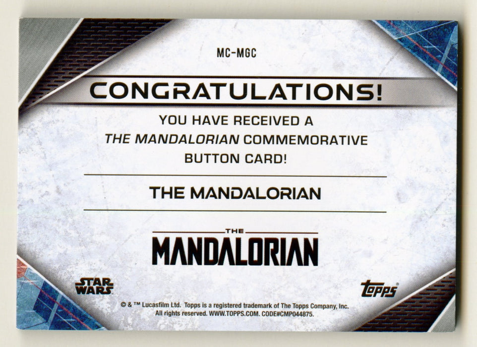 2021 Star Wars The Mandalorian Button Trading Card MC-MGC Topps - TvMovieCards.com
