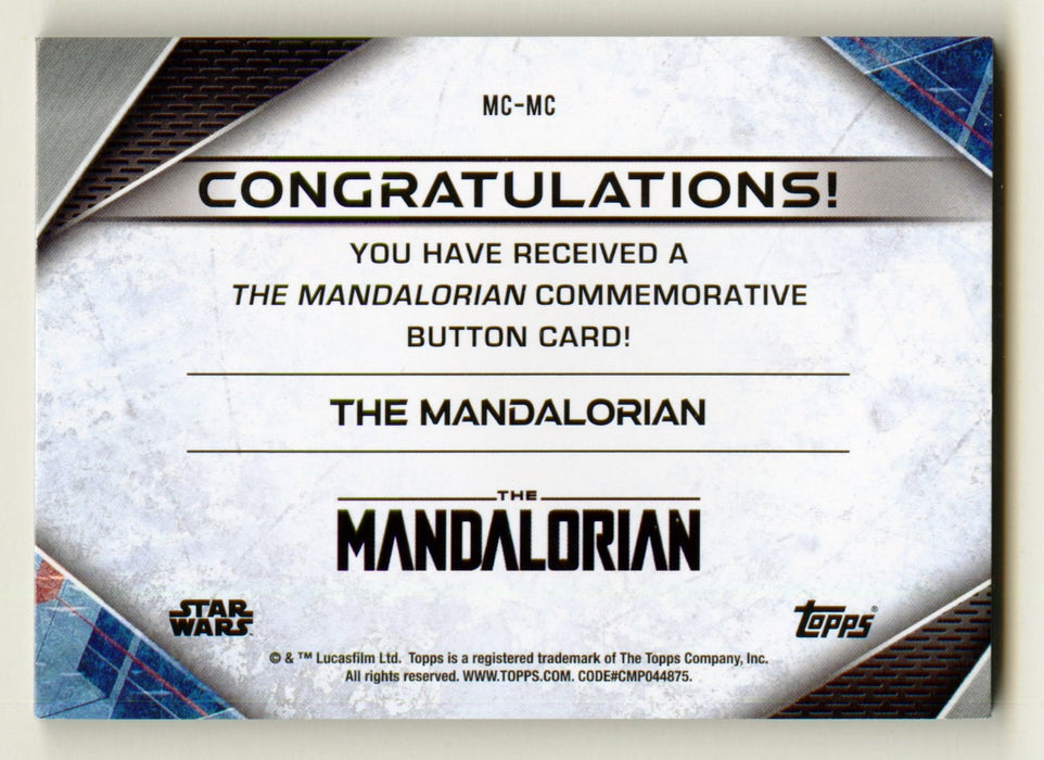 2021 Star Wars The Mandalorian Button Trading Card MC-MC Topps - TvMovieCards.com