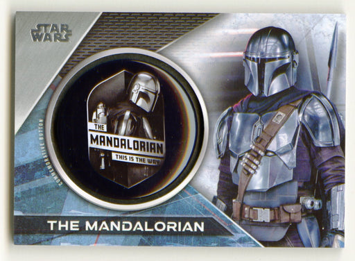 2021 Star Wars The Mandalorian Button Trading Card MC-MTW Topps - TvMovieCards.com