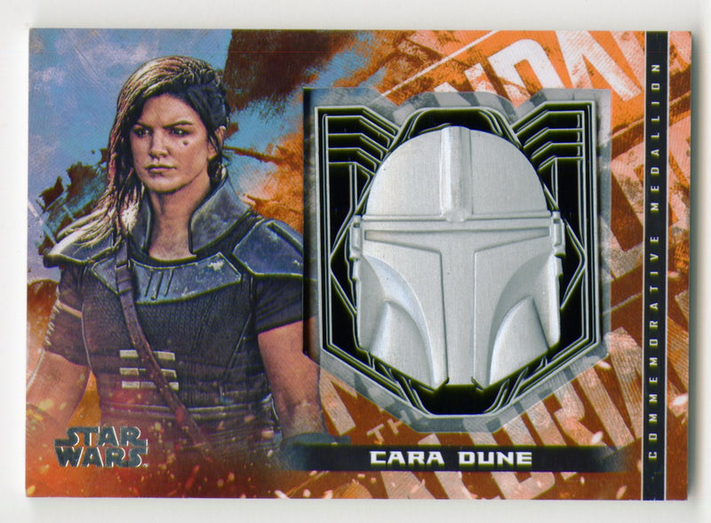 2020 Star Wars The Mandalorian Medallion Trading Card M-CDH Cara Dune Topps - TvMovieCards.com