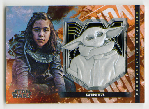2020 Star Wars The Mandalorian Medallion Trading Card M-WC Winta Topps - TvMovieCards.com