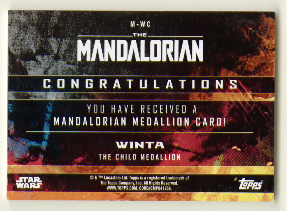 2020 Star Wars The Mandalorian Medallion Trading Card M-WC Winta Topps - TvMovieCards.com