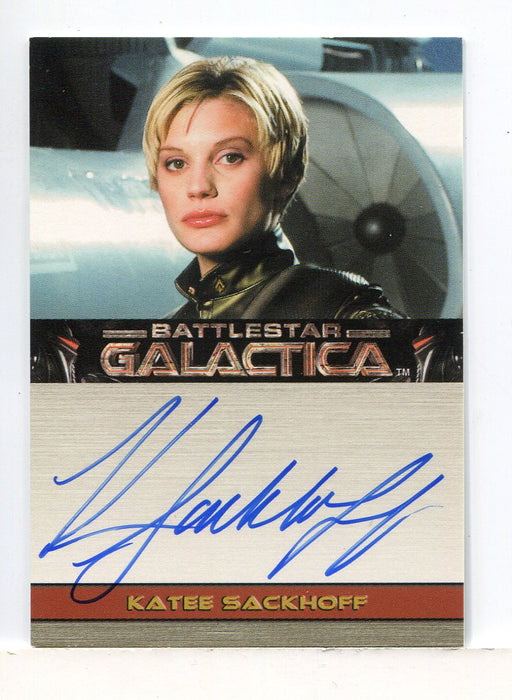 Battlestar Galactica Premiere Edition Katee Sackhoff Autograph Card - TvMovieCards.com