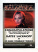 Battlestar Galactica Premiere Edition Katee Sackhoff Autograph Card - TvMovieCards.com