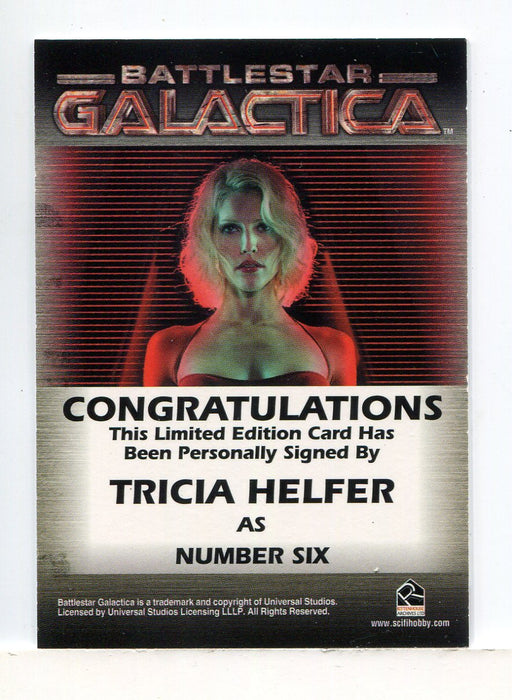 Battlestar Galactica Premiere Edition Tricia Helfer Autograph Card - TvMovieCards.com
