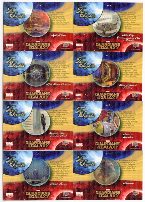 2014 Guardians of the Galaxy The Sights (Home Sweet Home) Chase Card Set S1-S8 - TvMovieCards.com