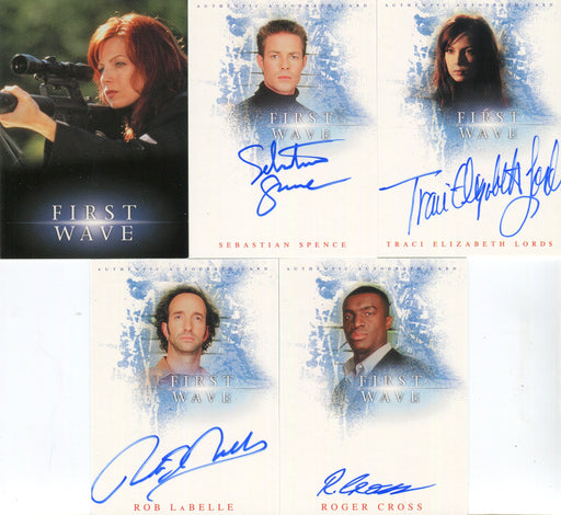 First Wave Autograph Card Set 4 Autograph Cards and 1 Promo Card - TvMovieCards.com
