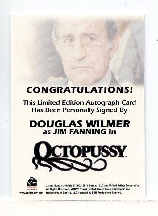 James Bond Archives 2014 Edition Douglas Wilmer Autograph Card - TvMovieCards.com