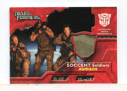 Transformers Movie Soccent Soldiers Humans Costume Card Swatch 1 Topps 2007 - TvMovieCards.com