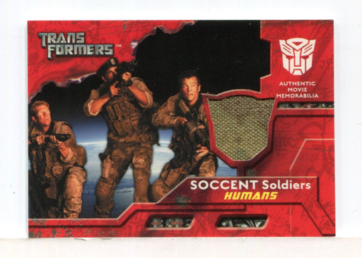 Transformers Movie Soccent Soldiers Humans Costume Card Swatch 2 Topps 2007 - TvMovieCards.com