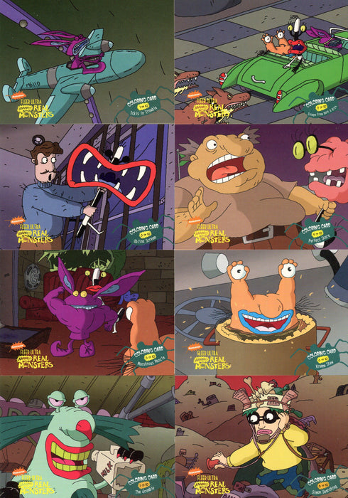 1995 AAAHH!! Real Monsters Coloring Chase Card Set 10 Coloring Cards - TvMovieCards.com