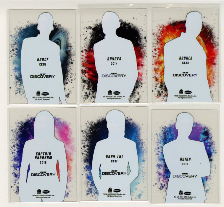 2025 Star Trek Discovery Season 5 Plastic Character Trading Card Set CC13-CC18 - TvMovieCards.com