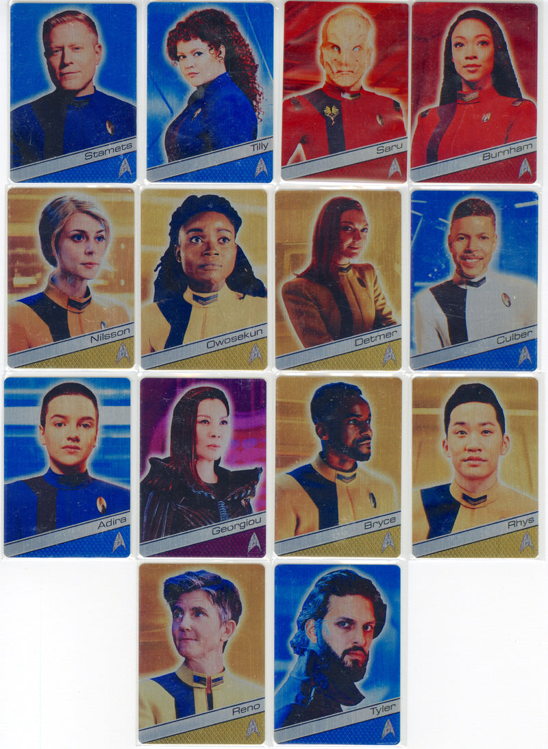 2025 Star Trek Discovery Season 5 Metal Character Chase Card Set M51-M64 - TvMovieCards.com