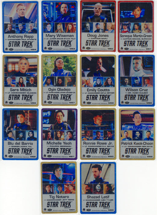2025 Star Trek Discovery Season 5 Metal Character Chase Card Set M51-M64 - TvMovieCards.com