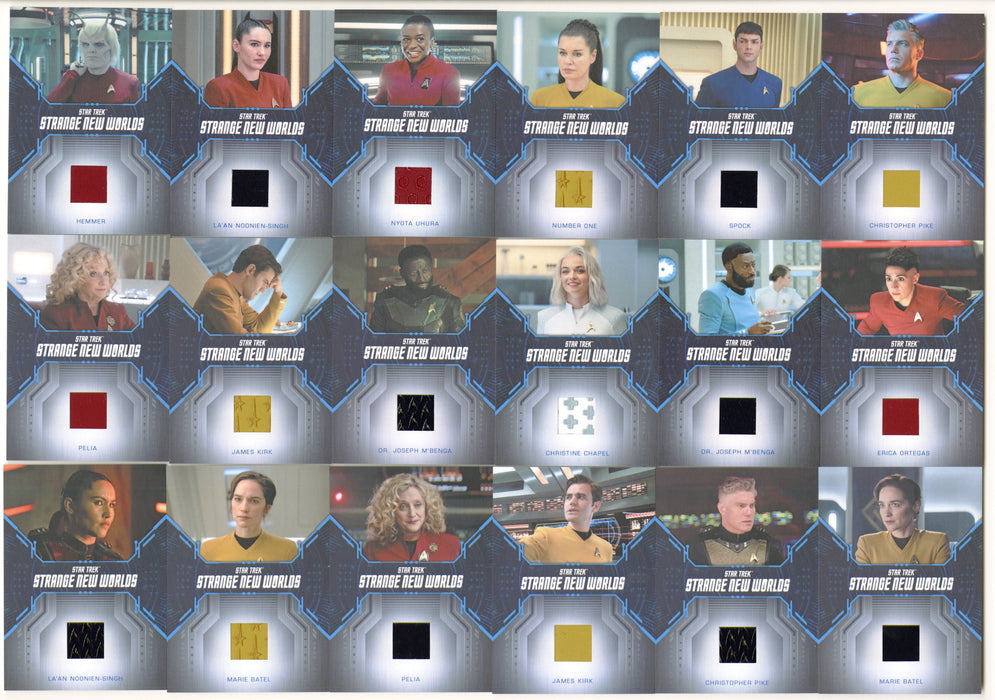 2025 Star Trek Strange New World Season 2 Costume Card Set RC20-RC37 - TvMovieCards.com