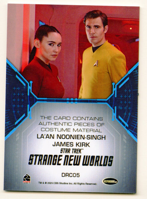 Star Trek Strange New World Season 2 Noonien-Singh/ James Kirk Costume Card DRC05 - TvMovieCards.com