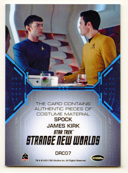Star Trek Strange New World Season 2 Spock / James Kirk Costume Card DRC07 - TvMovieCards.com
