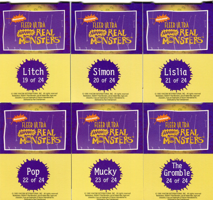 1995 AAAHH!! Real Monsters Pop-Ups Chase Card Set 24 Pop Up Cards - TvMovieCards.com