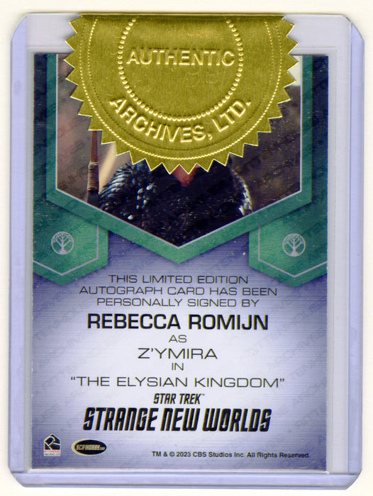 Star Trek Strange New World S2 Rebecca Romijn 9 Case Incentive Autograph Card - TvMovieCards.com