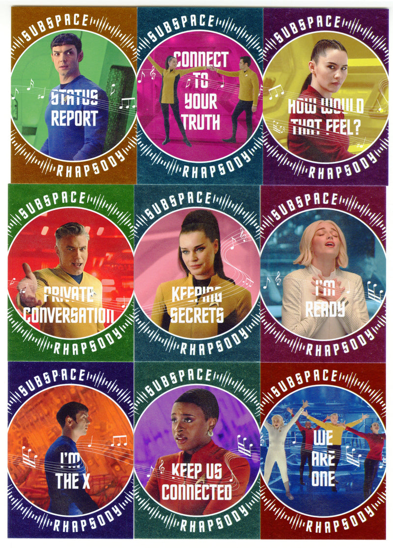 2025 Star Trek Strange New World Season 2 Subspace Rhapsody Chase Set SR1-9 - TvMovieCards.com
