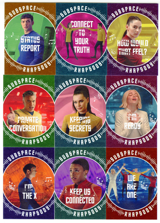2025 Star Trek Strange New World Season 2 Subspace Rhapsody Chase Set SR1-9 - TvMovieCards.com