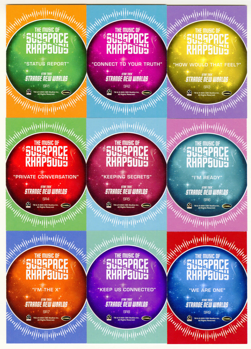 2025 Star Trek Strange New World Season 2 Subspace Rhapsody Chase Set SR1-9 - TvMovieCards.com