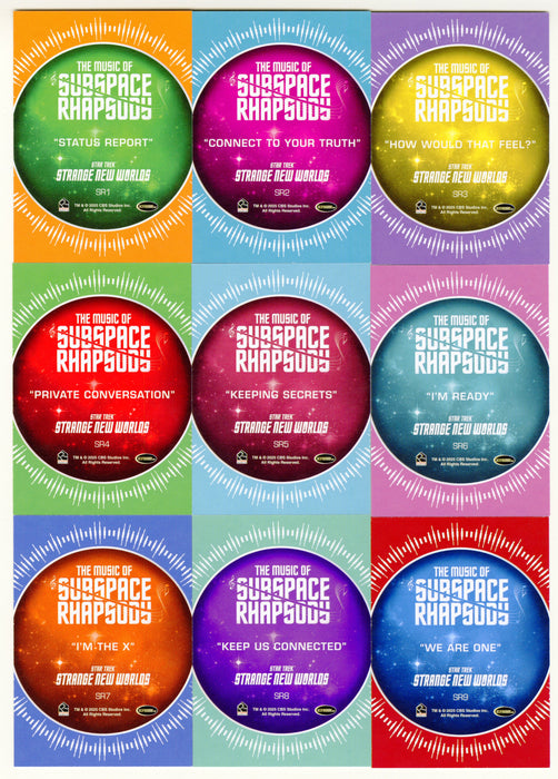 2025 Star Trek Strange New World Season 2 Subspace Rhapsody Chase Set SR1-9 - TvMovieCards.com