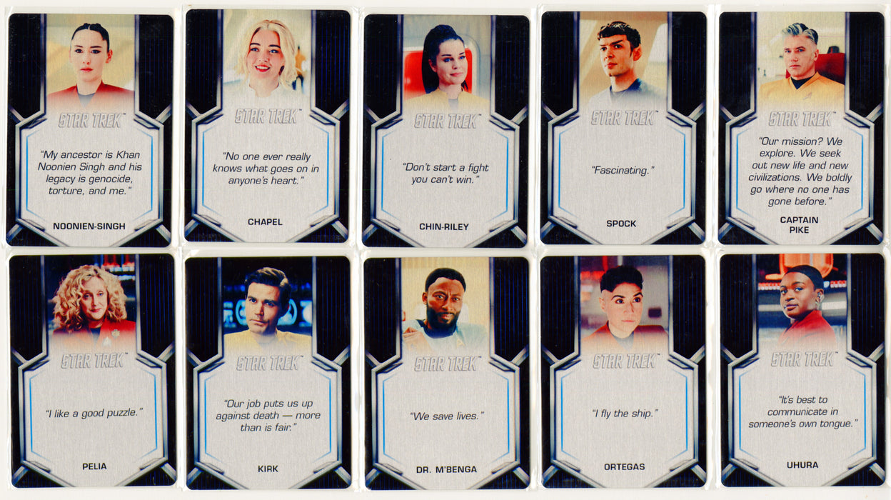 2025 Star Trek Strange New World Season 2 Expressions Of Heroism Metal Set E53-62 - TvMovieCards.com