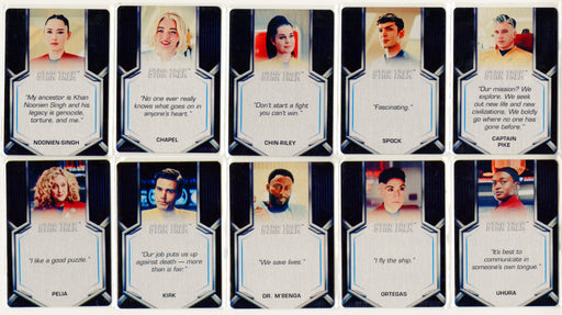 2025 Star Trek Strange New World Season 2 Expressions Of Heroism Metal Set E53-62 - TvMovieCards.com