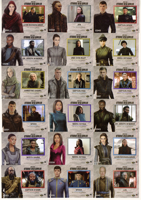 2025 Star Trek Strange New World Season 2 Costume Design Chase Set CD28-54 - TvMovieCards.com