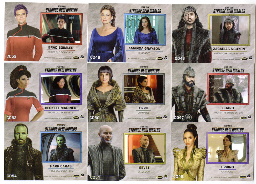 2025 Star Trek Strange New World Season 2 Costume Design Chase Set CD28-54 - TvMovieCards.com